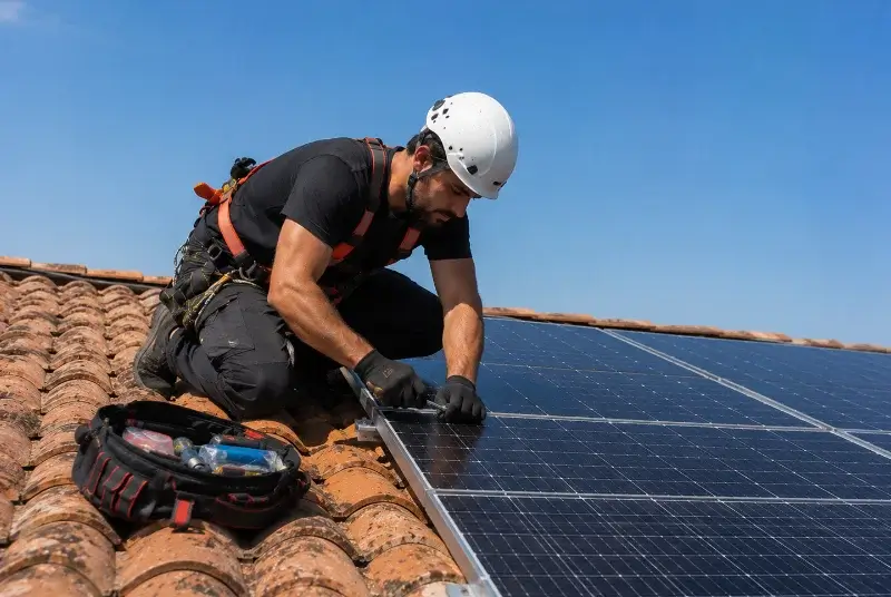 Maintenance et monitoring de panneaux solaires à Drouges