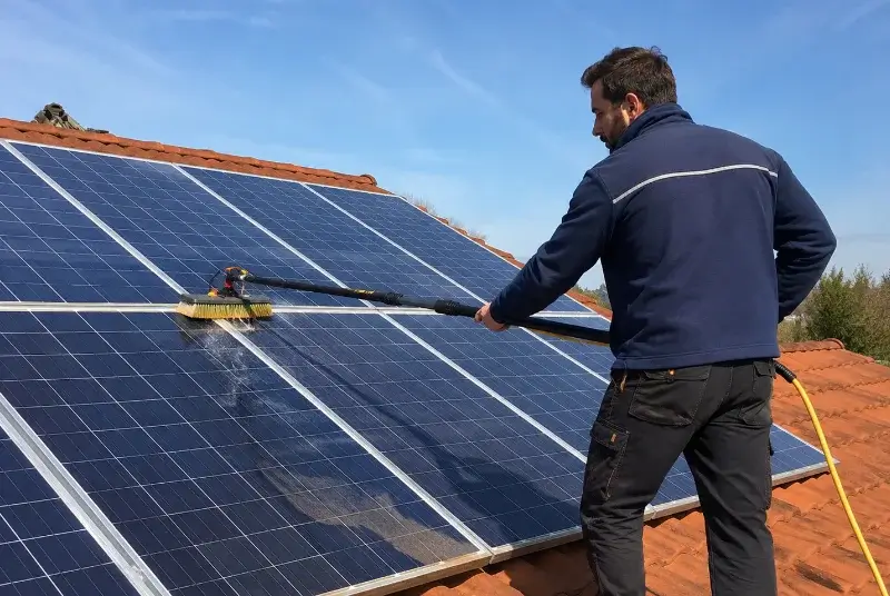 Nettoyage et entretien de panneaux solaires à Drouges
